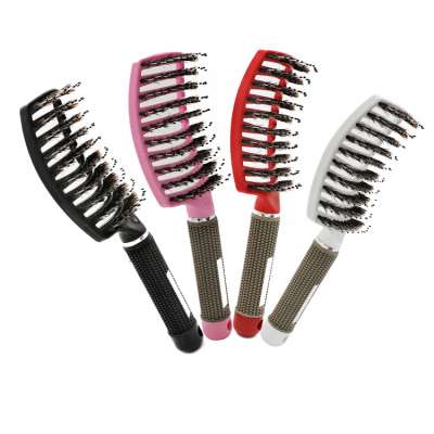 Curved Vented Styling Hair Brush, Detangling Thick Hair Massage Blow Drying Brush